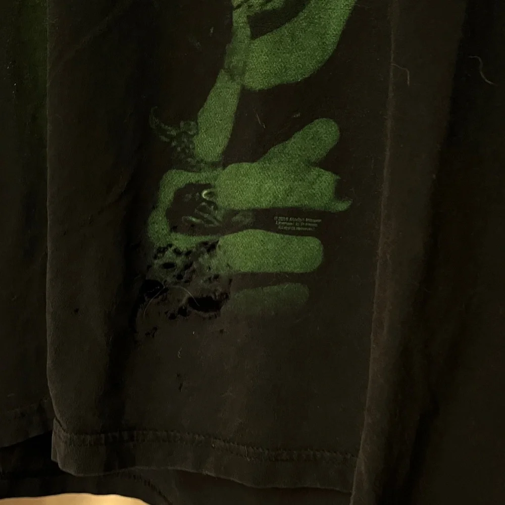 Marilyn Manson As the Wicked Witch 
Men's Black Graphic Tee with Green Design - Picture 2 of 5